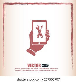 repair phone vector icon
