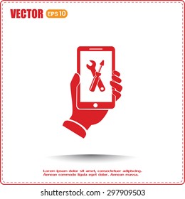 repair phone vector icon