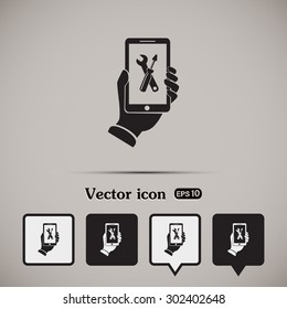 repair phone vector icon