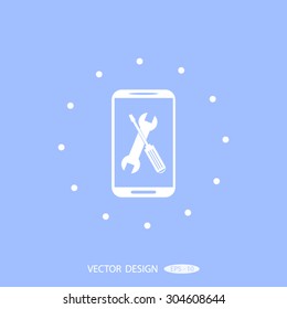 repair phone vector icon