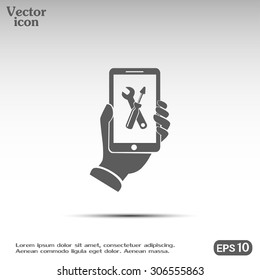 repair phone vector icon