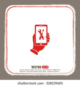 repair phone vector icon