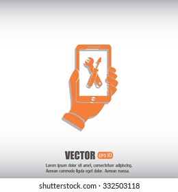 repair phone vector icon