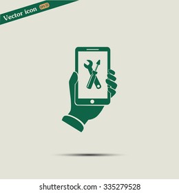 repair phone vector icon