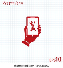 repair phone vector icon