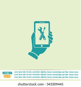 repair phone vector icon