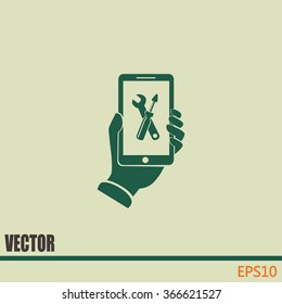repair phone vector icon