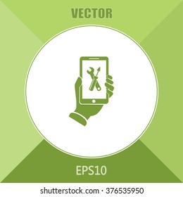 repair phone vector icon