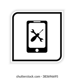 repair phone  - vector icon