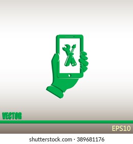 repair phone vector icon