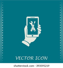 repair phone vector icon