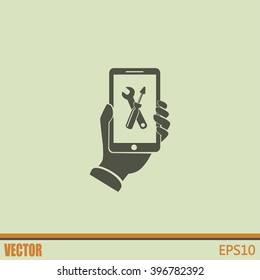 repair phone vector icon