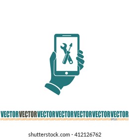 repair phone vector icon