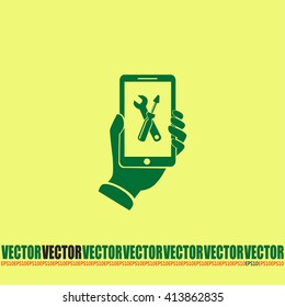 repair phone vector icon