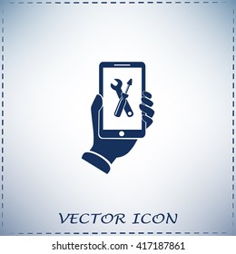 repair phone vector icon