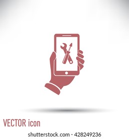repair phone vector icon