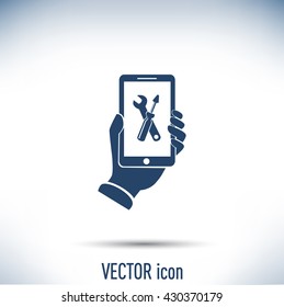 repair phone vector icon