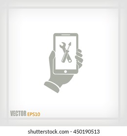 repair phone vector icon