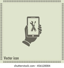 repair phone vector icon