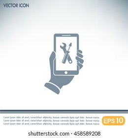 repair phone vector icon
