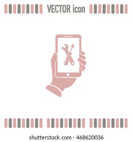 repair phone vector icon