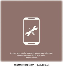 repair phone vector icon