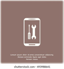 repair phone vector icon