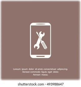 repair phone vector icon
