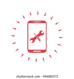 repair phone vector icon