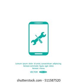 repair phone vector icon