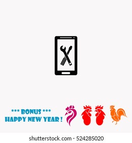 Repair phone  vector icon