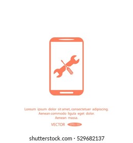 repair phone vector icon