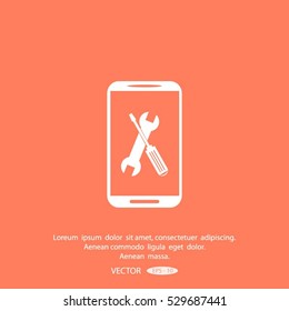 repair phone vector icon