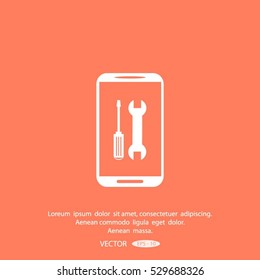repair phone vector icon