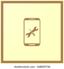 repair phone vector icon