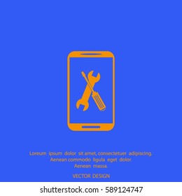 repair phone vector icon