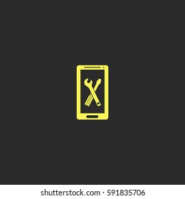 Repair phone  vector  icon.