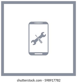 repair phone vector icon
