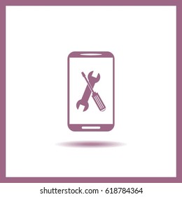 repair phone vector icon