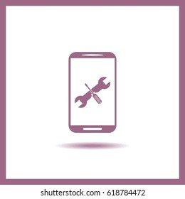 repair phone vector icon