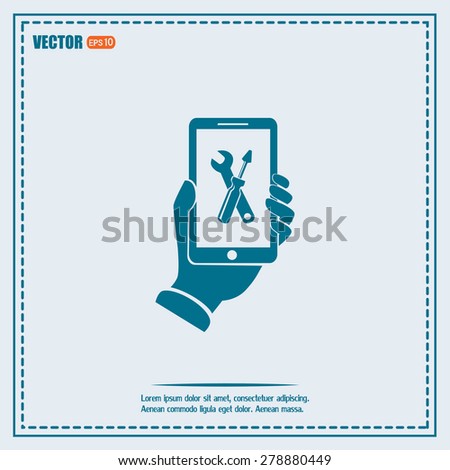 repair phone vector icon