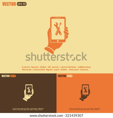 repair phone vector icon