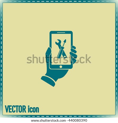 repair phone vector icon