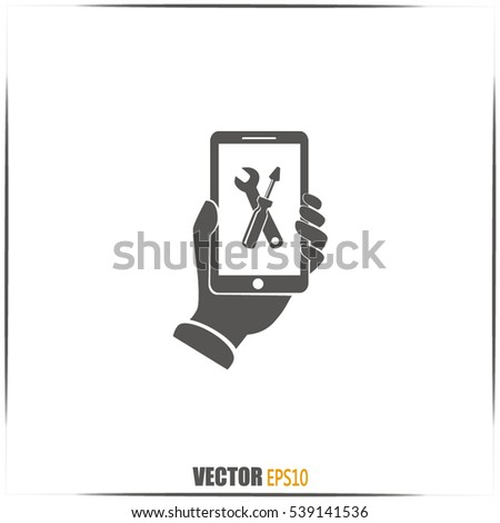 repair phone vector icon