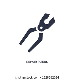 repair pliers icon. Simple element illustration from tools concept. repair pliers editable symbol design on white background. Can be use for web and mobile.
