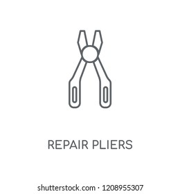 Repair Pliers linear icon. Repair Pliers concept stroke symbol design. Thin graphic elements vector illustration, outline pattern on a white background, eps 10.
