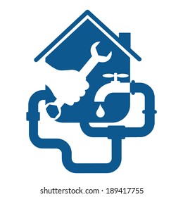 Plumbing Service Design Vector Stock Vector (Royalty Free) 477473866