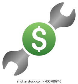 Repair Price vector toolbar icon for software design. Style is a gradient icon symbol on a white background.