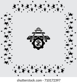 repair of railway vector icon