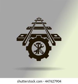 repair of railway.vector icon